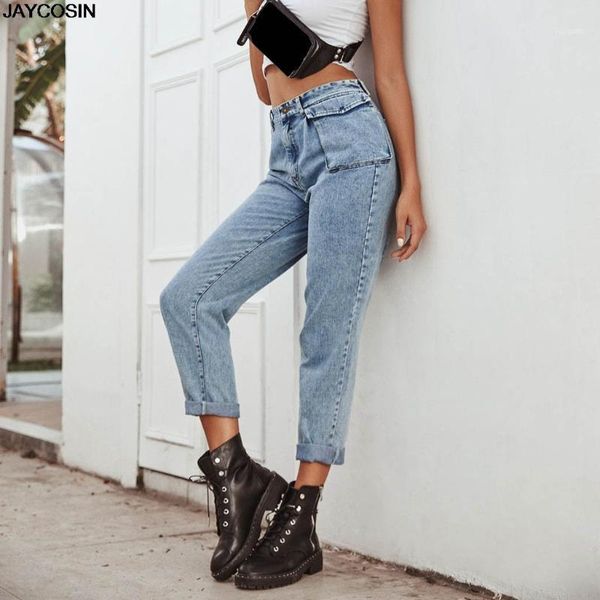 jaycosin jeans women denim pocket design straight jeans loose pants 2020 new plus size femme nouveau metersbonwe1, Blue
jaycosin jeans women denim pocket design straight jeans loose pants 2020 new plus size femme nouveau metersbonwe1, Blue