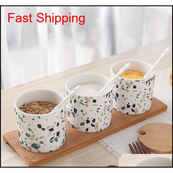 3pcs ceramic oil salt pot ceramic jar seasoning jar set nordic home kitchen creative terrazzo european salt s qylikt homes2011
3pcs ceramic oil salt pot ceramic jar seasoning jar set nordic home kitchen creative terrazzo european salt s qylikt homes2011