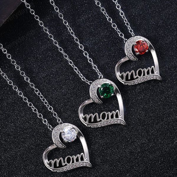 mother's day necklace fashion mom letter love crystal necklace charms pendant necklace gift for mother jewelry accessories, Silver
mother's day necklace fashion mom letter love crystal necklace charms pendant necklace gift for mother jewelry accessories, Silver