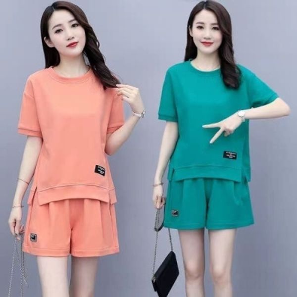 rpenx loose sportswear suit for women sportswear casual shorts style summer new korean 2020 fashionable two-pie neck short sleeve shorts and, Gray
rpenx loose sportswear suit for women sportswear casual shorts style summer new korean 2020 fashionable two-pie neck short sleeve shorts and, Gray