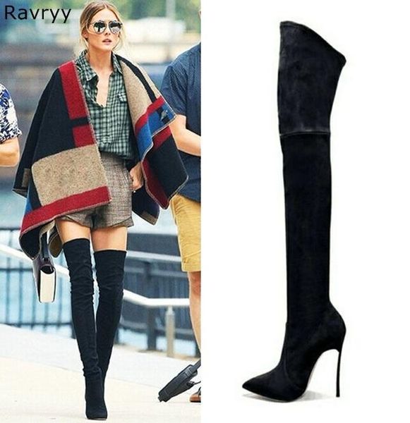 metal thin heel woman long boots black suede lather pointed toe over-the-knee boots autumn winter fashion female shoes
metal thin heel woman long boots black suede lather pointed toe over-the-knee boots autumn winter fashion female shoes