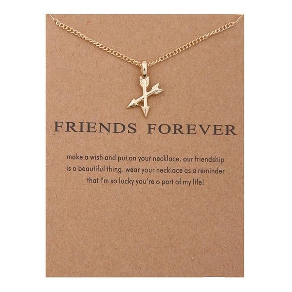 friends forever necklace with card alloy arrow pendant neckalces for women girls fashion jewelry, Silver
friends forever necklace with card alloy arrow pendant neckalces for women girls fashion jewelry, Silver