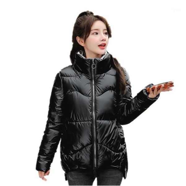 new 2021 winter cotton padded jacket short slim thin women parka solid long sleeve zipper stand-up collar thick warm fashion w131, Black
new 2021 winter cotton padded jacket short slim thin women parka solid long sleeve zipper stand-up collar thick warm fashion w131, Black