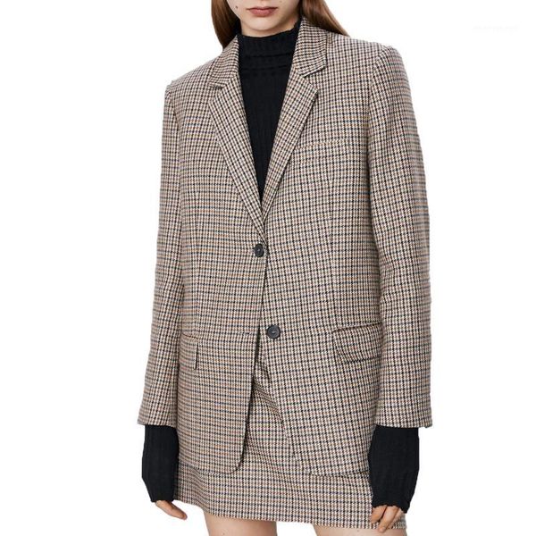 women's suits & blazers spring coat women casual khaki clothes 2021 long sleeve blazer feminino plaid blazer1, White;black
women's suits & blazers spring coat women casual khaki clothes 2021 long sleeve blazer feminino plaid blazer1, White;black