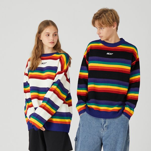 перемычка свитер мужчины женщины 2020 зима корейской моды hipster knit pullover радуга полосатый harajuku верхняя одежда kawaii костюм, White;black
перемычка свитер мужчины женщины 2020 зима корейской моды hipster knit pullover радуга полосатый harajuku верхняя одежда kawaii костюм, White;black