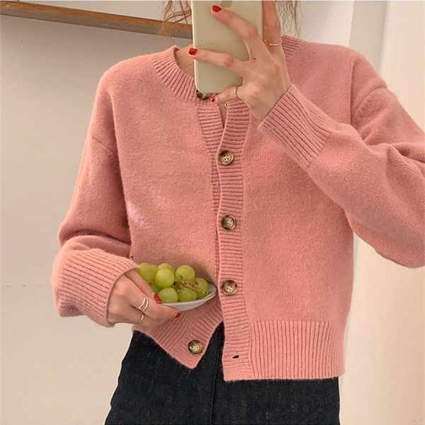 2021 new 5 colours korean style the neck knitted cardigan blouses long sleeve short of women outward jackets cows, White;black
2021 new 5 colours korean style the neck knitted cardigan blouses long sleeve short of women outward jackets cows, White;black