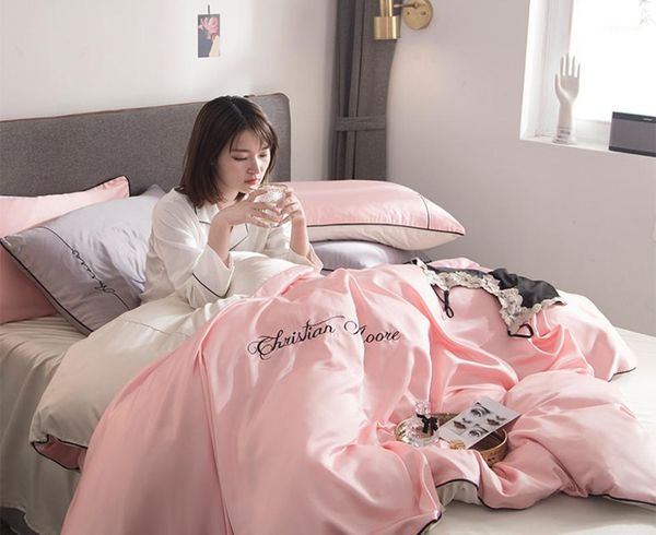bedding sets bed linings set bedclothes flat sheet quilt cover pillowcase full king bedroom home textile silk el1
bedding sets bed linings set bedclothes flat sheet quilt cover pillowcase full king bedroom home textile silk el1