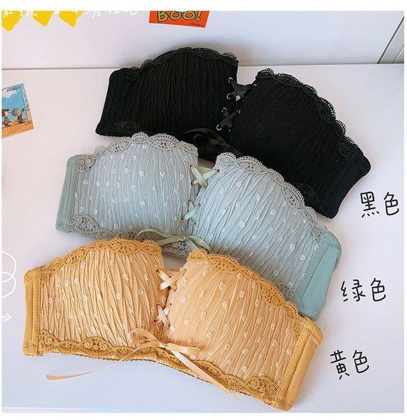 bras four corners cup chiffon drawstring a second variable c gathering bra set japanese style girl's single knicker 6 yuan, Red;black
bras four corners cup chiffon drawstring a second variable c gathering bra set japanese style girl's single knicker 6 yuan, Red;black