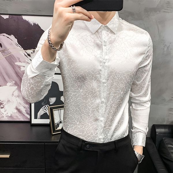 2020 adjustment fine casual long social party shirt hombre streetwear luxury spring for men cwqc, White;black
2020 adjustment fine casual long social party shirt hombre streetwear luxury spring for men cwqc, White;black