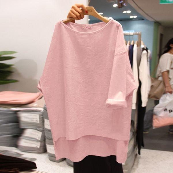 fhqjk half back color 5 4 sleeve front short solid shirtlong t-shirt for women's loose casual student shirt new sleeve t-shirt 6pqek, White
fhqjk half back color 5 4 sleeve front short solid shirtlong t-shirt for women's loose casual student shirt new sleeve t-shirt 6pqek, White