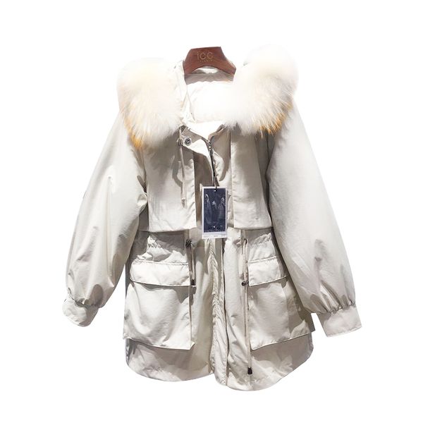 women's cotton clothes fur collar winter coat thick cotton padded down jacket faction overcomes the thickening warm coat female winter, Black
women's cotton clothes fur collar winter coat thick cotton padded down jacket faction overcomes the thickening warm coat female winter, Black