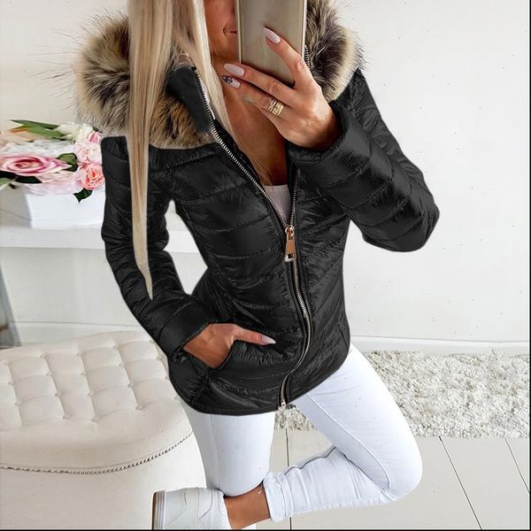 2021 women solid coats jackets winter casual broadcloth feathers slim hooded thick cotton padded parka female zipper jacket, Black
2021 women solid coats jackets winter casual broadcloth feathers slim hooded thick cotton padded parka female zipper jacket, Black