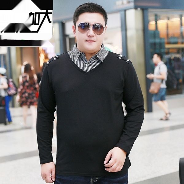 xpofl new men's long-sleeved fake two-piece plus-sized collar trendy tshirt super-fat body fat t-shirt bxqq9 man, Blue
xpofl new men's long-sleeved fake two-piece plus-sized collar trendy tshirt super-fat body fat t-shirt bxqq9 man, Blue