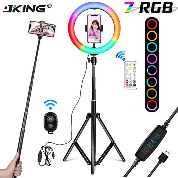10 inch rgb video light 7colors rgb ring lamp for phone with remote camera studio large light led 48" stand 160cm for youtuber
10 inch rgb video light 7colors rgb ring lamp for phone with remote camera studio large light led 48" stand 160cm for youtuber