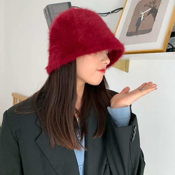 warm hat winter women simple fashion fisherman hat solid fur korean sweet cap retro knitted wool holiday streetwear, Blue;gray
warm hat winter women simple fashion fisherman hat solid fur korean sweet cap retro knitted wool holiday streetwear, Blue;gray