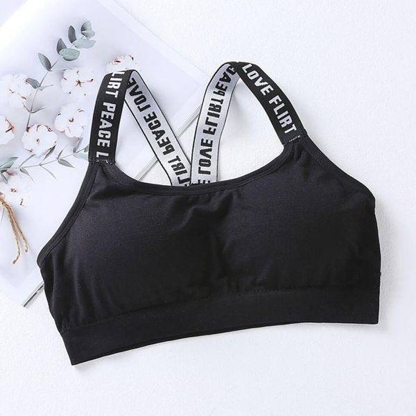 short gathered bra vest wrapped chest underwear for women with chest pad, Red;black
short gathered bra vest wrapped chest underwear for women with chest pad, Red;black