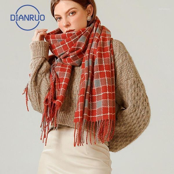 scarves dianruo 2021comfortable thick soft plaid lady scarf warm couple temperament long fresh simple knit shawl r3291, Blue;gray
scarves dianruo 2021comfortable thick soft plaid lady scarf warm couple temperament long fresh simple knit shawl r3291, Blue;gray