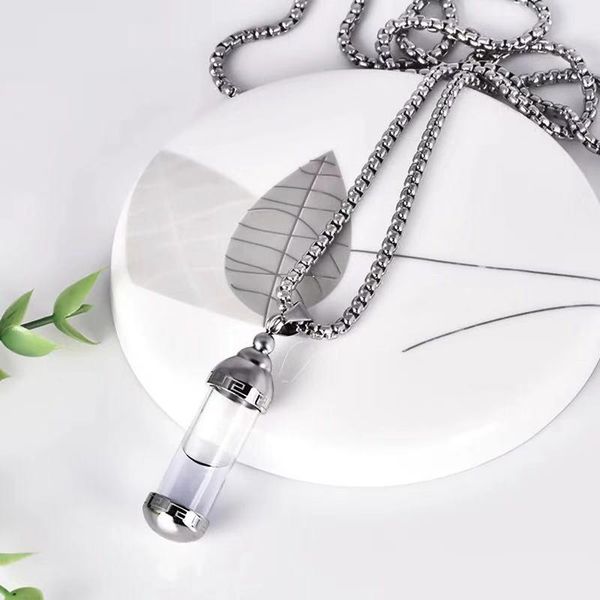 ожерелье мужские прозрачные подвески стальные цепи из нержавеющей ожерелья женщин духи бутылки стали ювелирные изделия на оптовой шеи, Silver
ожерелье мужские прозрачные подвески стальные цепи из нержавеющей ожерелья женщин духи бутылки стали ювелирные изделия на оптовой шеи, Silver