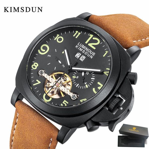 wristwatches kimsdun brand men's sports luxury automatic mechanical watch fashion waterproof leather clock relogio masculino, Slivery;brown
wristwatches kimsdun brand men's sports luxury automatic mechanical watch fashion waterproof leather clock relogio masculino, Slivery;brown