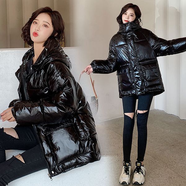2021 new new winter brightly colored korean women's fashion cotton coat h00296 s5un, Black
2021 new new winter brightly colored korean women's fashion cotton coat h00296 s5un, Black