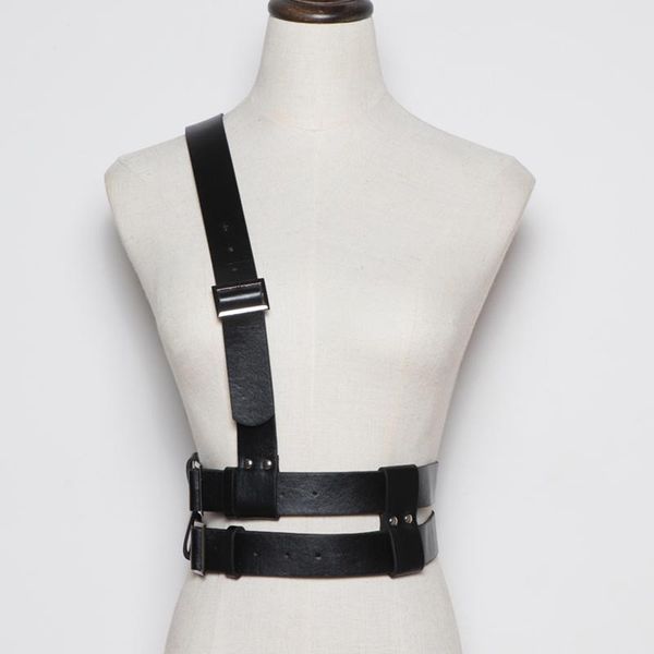 women leather harness waist belt suspender belts female body bondage lingerie strap chest belt black, Black;brown
women leather harness waist belt suspender belts female body bondage lingerie strap chest belt black, Black;brown
