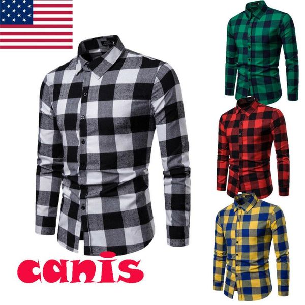 men's casual shirts the leisure us long sleeve plaid flannel bisiness dress shirt t-shirt, White;black
men's casual shirts the leisure us long sleeve plaid flannel bisiness dress shirt t-shirt, White;black