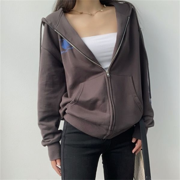 women letter print organic cotton zip through hoodie in dark grey oversized zip up hooded sweatshirt 201217, Black
women letter print organic cotton zip through hoodie in dark grey oversized zip up hooded sweatshirt 201217, Black