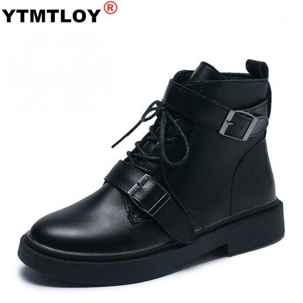 2020 women leather boots woman lace-up buckle boots fall winter waterproof and wear-resistant fashion ankle motorcycle1, Black
2020 women leather boots woman lace-up buckle boots fall winter waterproof and wear-resistant fashion ankle motorcycle1, Black