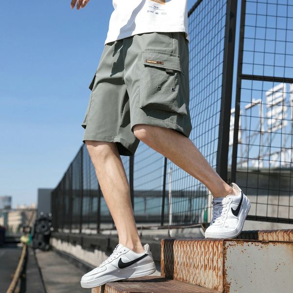 summer thin ice silk work shorts men wear loose large underpants, fashion brand casual capris, sports beach pants, White;black
summer thin ice silk work shorts men wear loose large underpants, fashion brand casual capris, sports beach pants, White;black