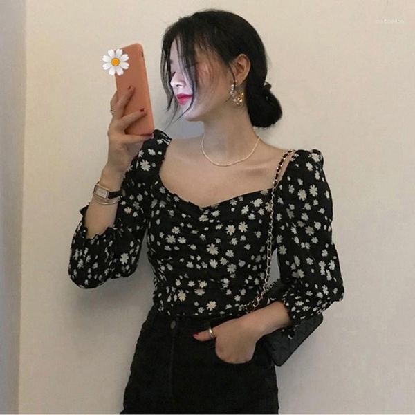 women's blouses & shirts women's little daisy shirt female design nine-sleeve summer high waist short navel clavicle black one siz, White
women's blouses & shirts women's little daisy shirt female design nine-sleeve summer high waist short navel clavicle black one siz, White