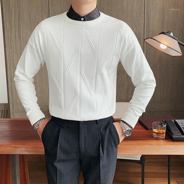 british style autumn winter casual sweater men clothing 2020 slim fit round collar knitted pullovers pull homme 3xl1, White;black
british style autumn winter casual sweater men clothing 2020 slim fit round collar knitted pullovers pull homme 3xl1, White;black
