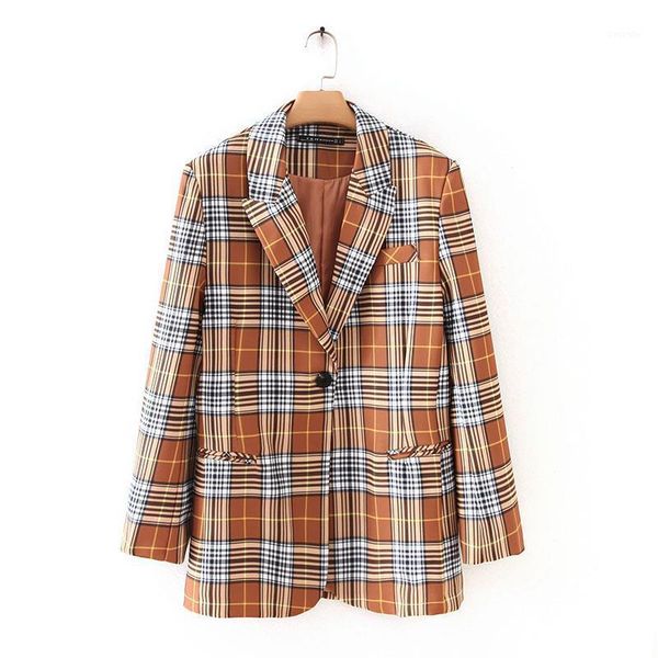 2020 new fashion brand women suits & sets blazers plaid single button casual notched full polyester1, White;black
2020 new fashion brand women suits & sets blazers plaid single button casual notched full polyester1, White;black