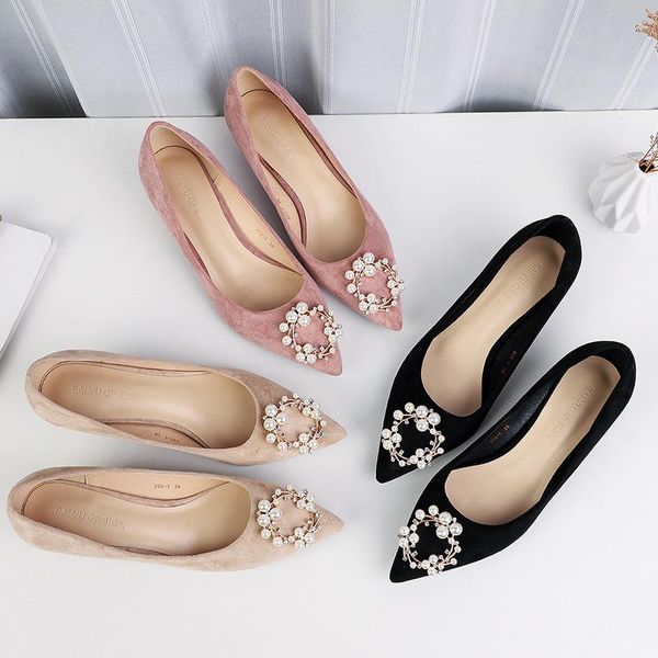 women's high heels women pumps flock slip on 6.5cm thin high heels pointed toe shallow rhinestones women shoes size 35-42, Black
women's high heels women pumps flock slip on 6.5cm thin high heels pointed toe shallow rhinestones women shoes size 35-42, Black