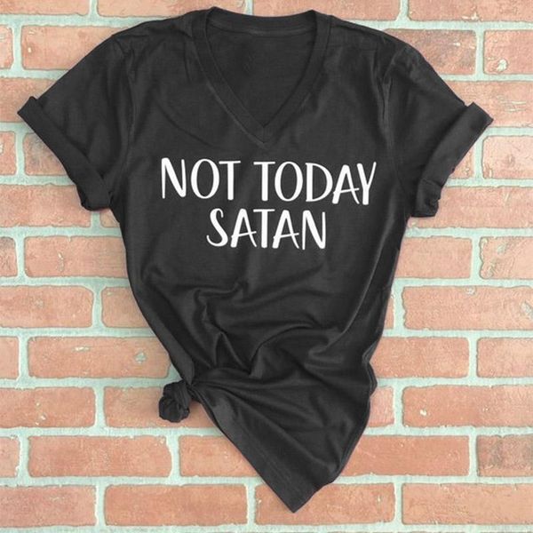 2020 not today satan vestido t-shirt korean solid color style wild cute letter shirt printing series polyester short-sleeved tee1, White
2020 not today satan vestido t-shirt korean solid color style wild cute letter shirt printing series polyester short-sleeved tee1, White