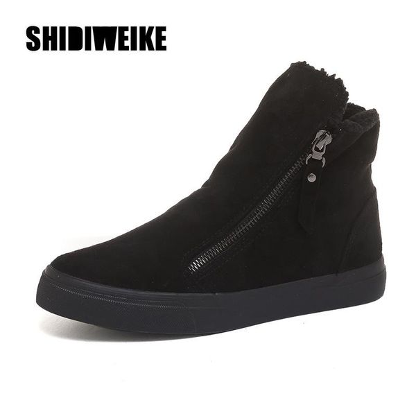 women boots suede leather flat with boots comfortable ankle high casual shoes for woman ankle boot v889, Black
women boots suede leather flat with boots comfortable ankle high casual shoes for woman ankle boot v889, Black