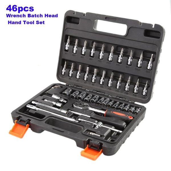 46pcs wrench batch head hand tool set ratchet carbon steel pawl socket spanner screwdriver motorcycle car repair tool set
46pcs wrench batch head hand tool set ratchet carbon steel pawl socket spanner screwdriver motorcycle car repair tool set