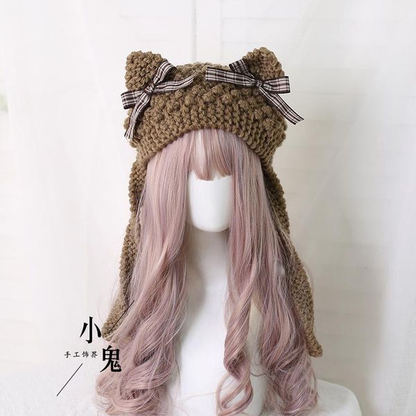 beanie/skull caps japanese soft girl sweet cute cat ear protection knitted wool hat coarse, Blue;gray
beanie/skull caps japanese soft girl sweet cute cat ear protection knitted wool hat coarse, Blue;gray