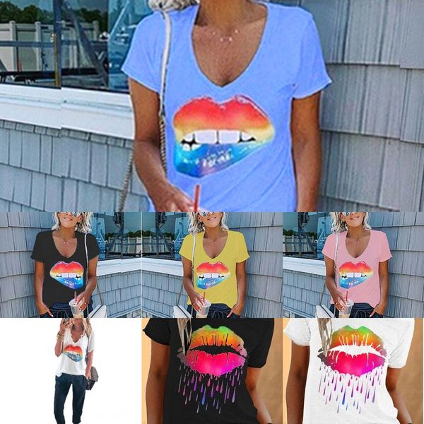 summer 2020 lip print street trendy round neck slim women's casual t-shirt short sleeve t-shirt for women 2m8yv, White
summer 2020 lip print street trendy round neck slim women's casual t-shirt short sleeve t-shirt for women 2m8yv, White