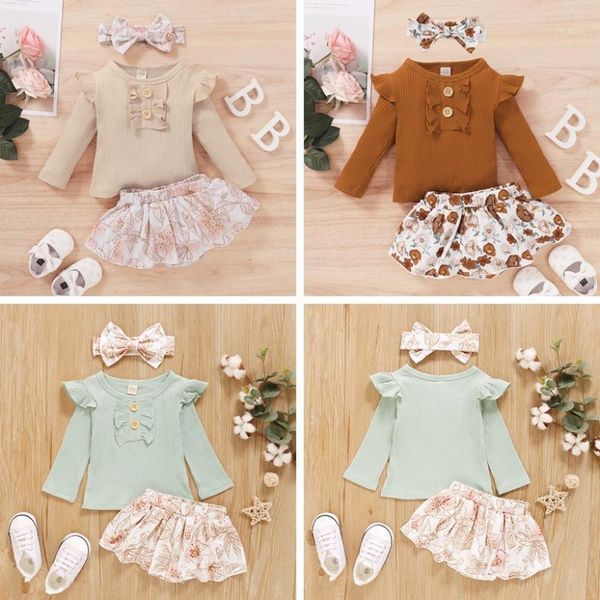 for baby girls long sleeve solid t-shirt floral print shorts headband cotton outfits clothing1, White
for baby girls long sleeve solid t-shirt floral print shorts headband cotton outfits clothing1, White