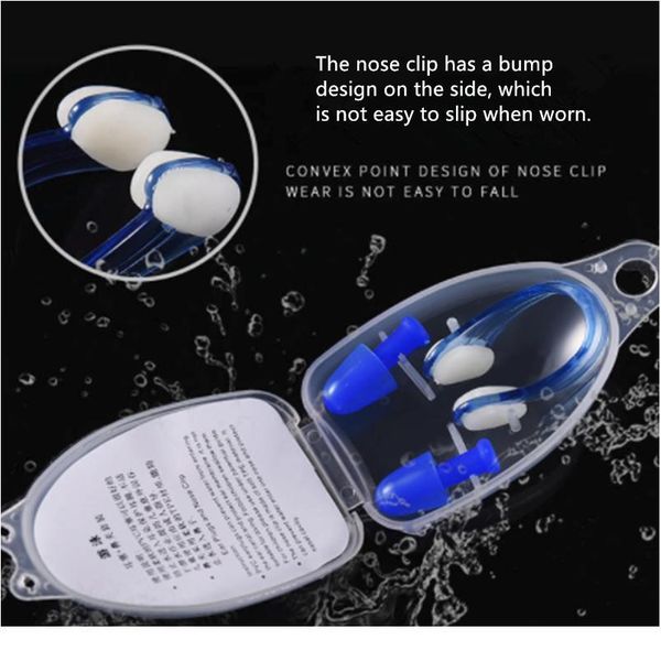 soft sile swimming nose clips + 2 ear plugs earplugs gear with a case box set pool accessories water sports f sqcwnb
soft sile swimming nose clips + 2 ear plugs earplugs gear with a case box set pool accessories water sports f sqcwnb