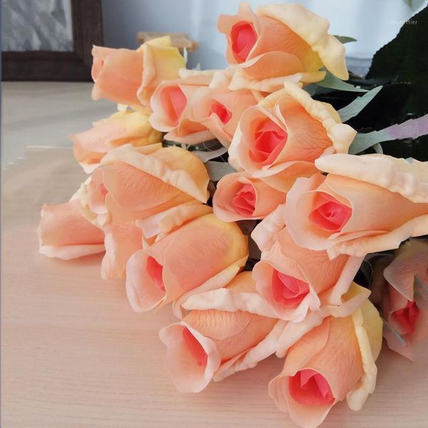 decorative flowers & wreaths 10pcs /lot single branch simulation silk rose real touch bud valentine's gift wedding luxury home decor fl
decorative flowers & wreaths 10pcs /lot single branch simulation silk rose real touch bud valentine's gift wedding luxury home decor fl