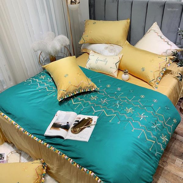bohemian embroidered fringed quilt set with pure cotton bedding 60 thread count cotton satin four piece set of c1
bohemian embroidered fringed quilt set with pure cotton bedding 60 thread count cotton satin four piece set of c1