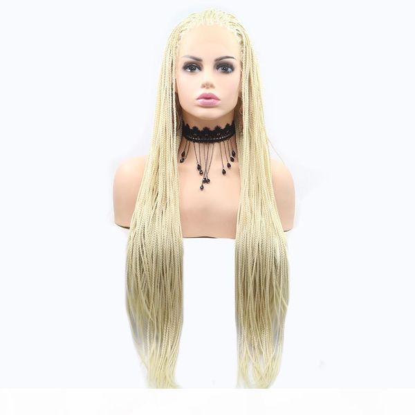light blonde braid hair synthetic lace front wigs for women heat resistant fiber hair wigs premium braid wig for women, Black
light blonde braid hair synthetic lace front wigs for women heat resistant fiber hair wigs premium braid wig for women, Black