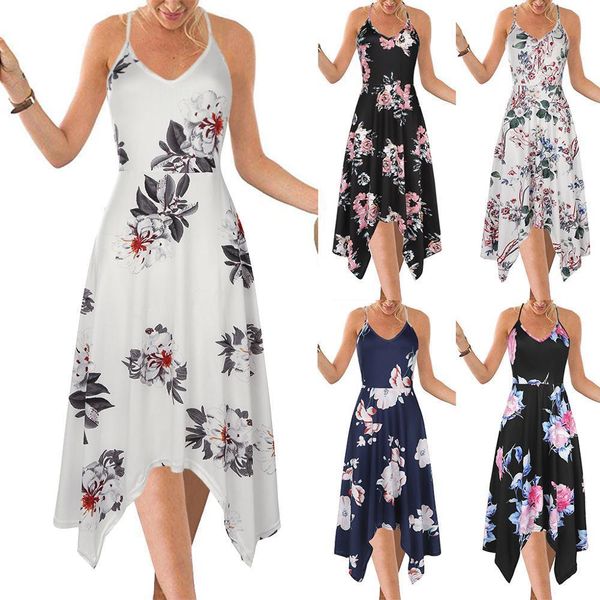 sleeveless v-neck floral beach dress women new summer boho print dress vintage backless irregular dress femme vestidos, Black;gray
sleeveless v-neck floral beach dress women new summer boho print dress vintage backless irregular dress femme vestidos, Black;gray