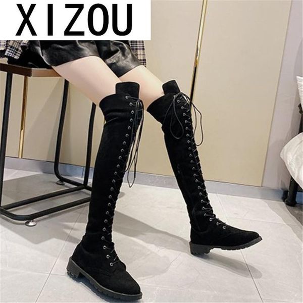 2020 зимние женские сапоги мода sexy узелок над коленом boots женщины разминка низкие каблуки женщина замша длинные botas mujer, Black
2020 зимние женские сапоги мода sexy узелок над коленом boots женщины разминка низкие каблуки женщина замша длинные botas mujer, Black