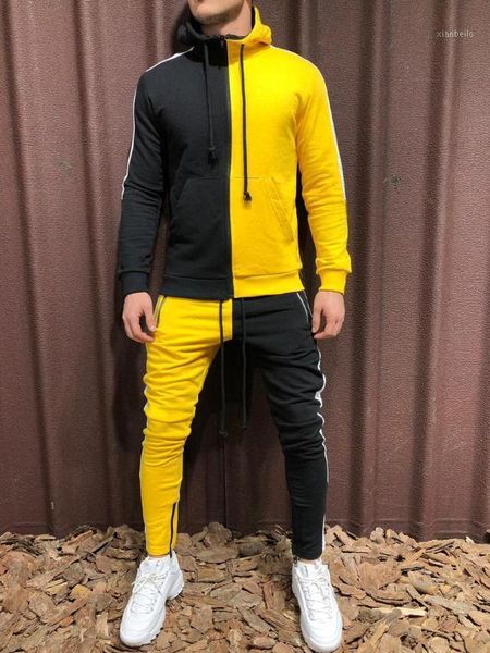sets tracksuit men hooded sweatshirt color block drawstring outfit sportswear 2020 male suit pullover two piece set casual1, Gray
sets tracksuit men hooded sweatshirt color block drawstring outfit sportswear 2020 male suit pullover two piece set casual1, Gray