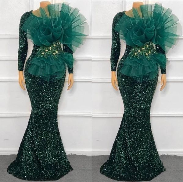 2022 hunter green sparkly sequined lace african dubai evening dresses wear jewel neck long sleeves rulffes mermaid prom dress vintage formal, Black;red
2022 hunter green sparkly sequined lace african dubai evening dresses wear jewel neck long sleeves rulffes mermaid prom dress vintage formal, Black;red