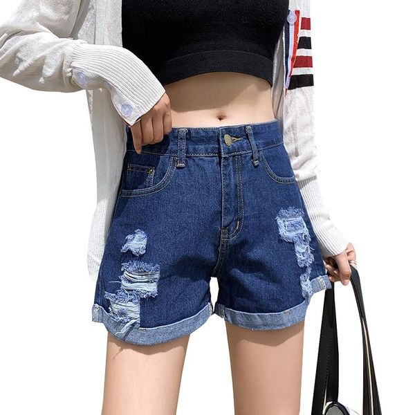 women's jeans fashion vintage denim shorts women korean style casual hole tassel lady summer short pants, Blue
women's jeans fashion vintage denim shorts women korean style casual hole tassel lady summer short pants, Blue