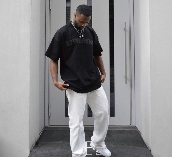 high street ruffian handsome hiphop short t-shirt men and women american oversize fried street hip hop ins half sleeve, Black
high street ruffian handsome hiphop short t-shirt men and women american oversize fried street hip hop ins half sleeve, Black