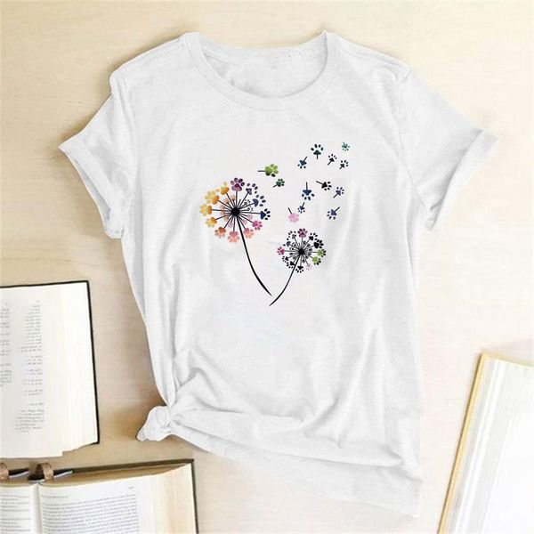 wildflower dovendelion print женщины футболка harajuku хлопок повседневная летняя формовые футболки женские топы графические tees mujer cami, White
wildflower dovendelion print женщины футболка harajuku хлопок повседневная летняя формовые футболки женские топы графические tees mujer cami, White